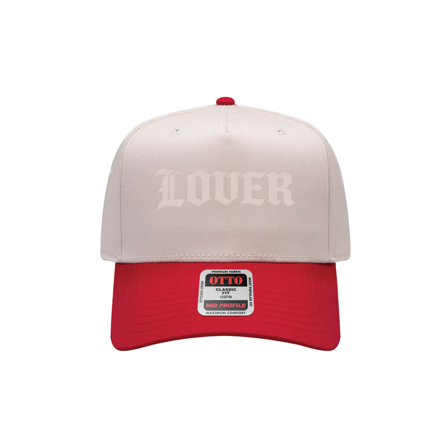 Lover Classic Snapback – Red &amp; Cream