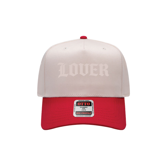 Lover Classic Snapback – Red &amp; Cream